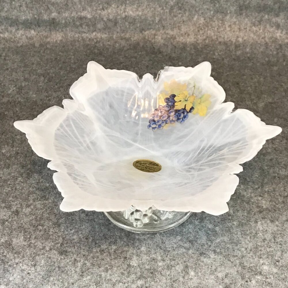 Murano Swirl White Bowl Casa Elite Arte Murano Designed by M. Valenti - Picture 3 of 7